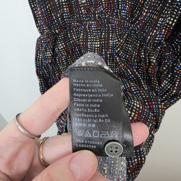 Kavu Black Multicolor Sleeveless Outdoor Elastic Waist Mini Dress Size Medium - Picture 5 of 8